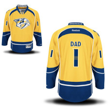 Nashville Predators Gold Number One Dad Jersey