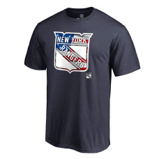 New York Rangers Navy Banner Wave T-Shirt