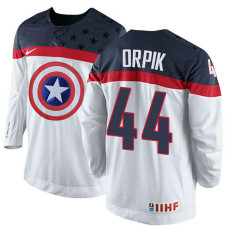 USA Team Brooks Orpik #44 White Captain Jersey