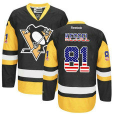 Pittsburgh Penguins Phil Kessel #81 Black/Gold National Flag Fashion Jersey