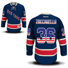 New York Rangers Mats Zuccarello #36 Navy Blue National Flag Alternate Jersey