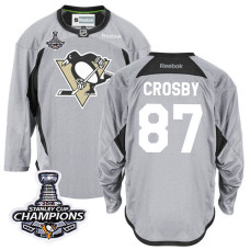 Pittsburgh Penguins Sidney Crosby #87 Gray 2016 Stanley Cup Finals Jersey