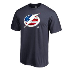 Tampa Bay Lightning Navy Banner Wave T-Shirt