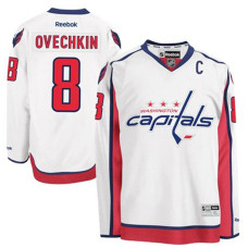 Washington Capitals Alex Ovechkin #8 White Away Jersey