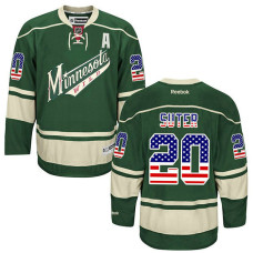 Minnesota Wild Ryan Suter #20 Green National Flag Alternate Jersey