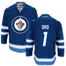 Winnipeg Jets Navy Blue Number One Dad Jersey