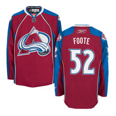 Colorado Avalanche Adam Foote #52 Burgundy Red Home With Jersey 2022 Stanley Cup Champions Patch