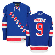 New York Rangers Adam Graves #9 Royal Blue Home Jersey