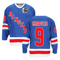 New York Rangers Adam Graves #9 Royal Blue Throwback Jersey