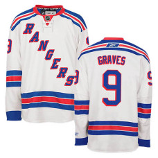 New York Rangers Adam Graves #9 White Away Jersey