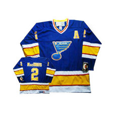 St. Louis Blues Al Macinnis #2 Blue Throwback Jersey