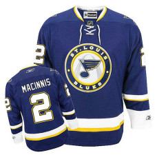 St. Louis Blues Al Macinnis #2 Navy Blue Alternate Jersey