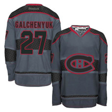 Montreal Canadiens Alex Galchenyuk #27 Charcoal Cross Check Fashion Jersey