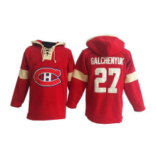 Montreal Canadiens Alex Galchenyuk #27 Red Pullover Hoodie