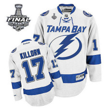 Tampa Bay Lightning Alex Killorn #17 White 2022 Stanley Cup Finals patch Away Jersey