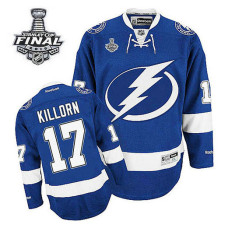 Tampa Bay Lightning Alex Killorn #17 Royal Blue 2015 Stanley Cup Home Jersey