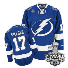 Tampa Bay Lightning Alex Killorn #17 Blue 2016 Stanley Cup Home Finals Jersey