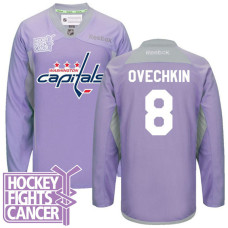 Alex Ovechkin Washington Capitals #8 Purple Hockey Fights Cancer Jersey