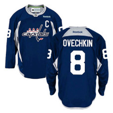 Washington Capitals Alex Ovechkin #8 Navy Blue Practice Jersey