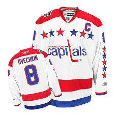 Washington Capitals Alex Ovechkin #8 White Alternate Authentic Jersey