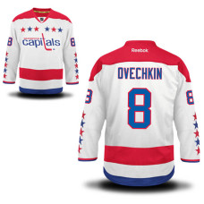 Washington Capitals Alex Ovechkin #8 White Alternate Jersey