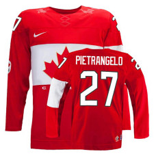 Youth Canada Team Alex Pietrangelo #27 Red Away Premier Olympic Jersey