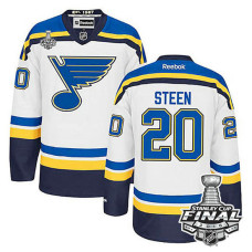 St. Louis Blues Alexander Steen #20 White 2016 Stanley Cup Jersey