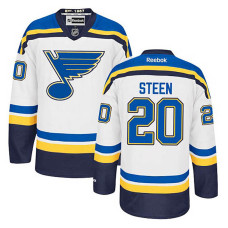 St. Louis Blues Alexander Steen #20 White Away Jersey