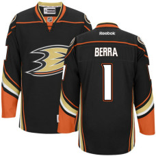 Anaheim Ducks #1 Reto Berra Black 2017 Draft Premier Hockey Jersey