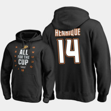 Anaheim Ducks #14 Adam Henrique Pullover Black Hoodie 2018 Stanley Cup Playoffs