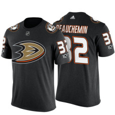 Anaheim Ducks #32 Francois Beauchemin Black Adidas Player T-shirt