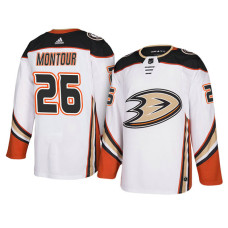 Anaheim Ducks #26 White Authentic Away Brandon Montour Jersey