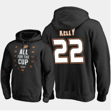 Anaheim Ducks #22 Chris Kelly Pullover Black Hoodie 2018 Stanley Cup Playoffs