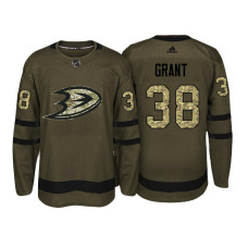 Anaheim Ducks #38 Derek Grant Camo Salute To Service Jersey