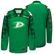 Anaheim Ducks Green St. Patrick Day Blank Jersey