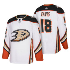 Anaheim Ducks #18 Patrick Eaves White 2018 New Season Team Road Jersey