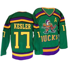 Anaheim Ducks #17 Ryan Kesler Green Premier Ice Hockey Throwback Jersey