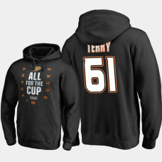 Anaheim Ducks #61 Troy Terry Pullover Black Hoodie 2018 Stanley Cup Playoffs