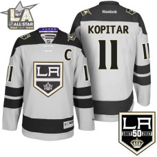 #11 Los Angeles Kings Anze Kopitar Gray 50th Anniversary Jersey