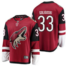 Arizona Coyotes #33 Breakaway Player Alex Goligoski Jersey Maroon