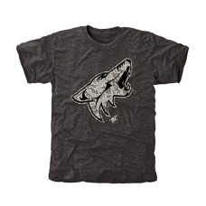 Arizona Coyotes Black Rink Warrior Tri-Blend T-Shirt