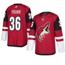 Arizona Coyotes #36 Maroon Authentic Home Christian Fischer Jersey