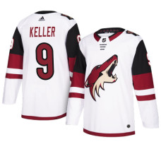 Arizona Coyotes #9 White Authentic Away Clayton Keller Jersey