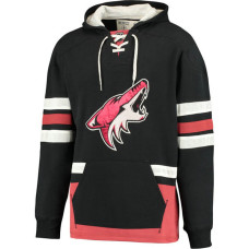 Arizona Coyotes Black Fleece Lace Pullover Hoodie