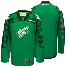 Arizona Coyotes Green St. Patrick Day Blank Jersey