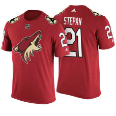 Arizona Coyotes #21 Derek Stepan Maroon Adidas Player T-shirt