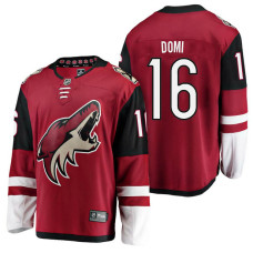 Arizona Coyotes #16 Breakaway Player Max Domi Jersey Maroon