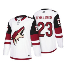 Arizona Coyotes #23 Oliver Ekman-Larsson White 2018 Season Anniversary Patch Team Road Jersey