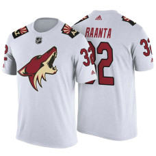 Arizona Coyotes #32 Antti Raanta White Adidas Player T-shirt