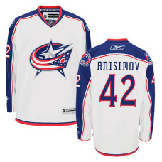 Columbus Blue Jackets Artem Anisimov #42 White Away Jersey